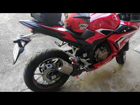 CBR500R Akrapovic Slip on Exhaust! Sound check!!