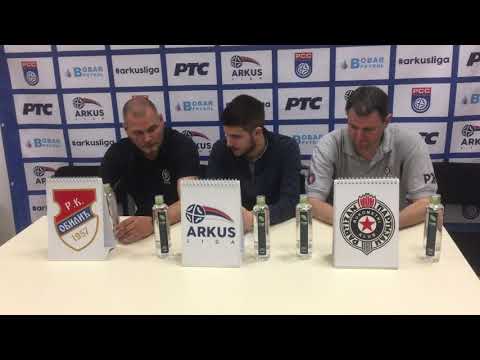 ARKUS liga 10. kolo / RK Obilić - RK Partizan / Konferencija za medije