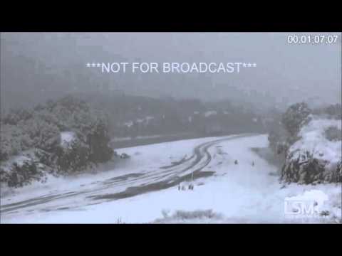 1-16-16 Davis, OK Heavy Snow Storm