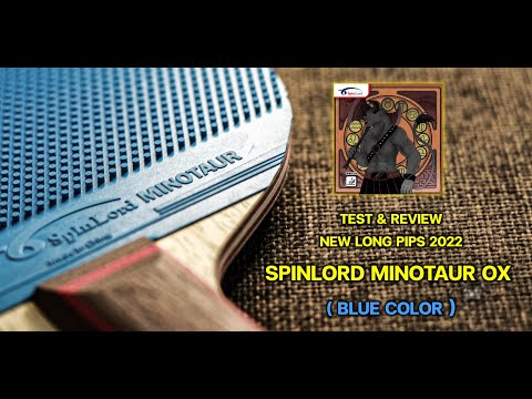 Test & Review New Long Pimple 2022 “ Spinlord Minotaur ox ( Blue Color ) “