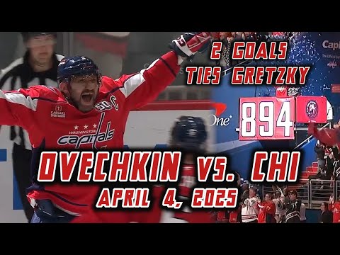 Ovechkin Ties Gretzky In Thrilling Fashion (4/4/2025)