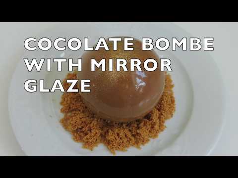 Chocolate Bombe With Mirror Glaze