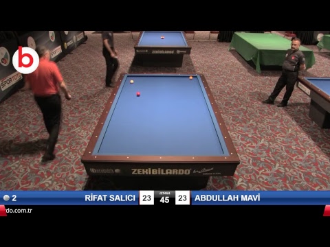 RİFAT SALICI & ABDULLAH MAVİ Bilardo Maçı - 2019 TÜRKİYE KUPASI 1. ETAP ERKEKLER-ÖN ÖN ELEME