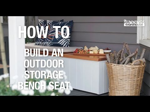 How to build an outdoor storage bench seat - Bunnings Warehouse
