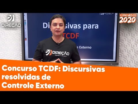 Concurso TCDF: Discursivas resolvidas de Controle Externo | AO VIVO