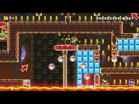 危険なクッパ城でSPEEDRUN~少しHARD~70S★ by NEW★みなぴー★ - Super Mario Maker 2 - No Commentary 1by