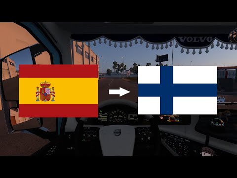 Euro Truck Simulator 2 | Sevilla (Spain) ➤ Helsinki (Finland) via Baltic | Timelapse