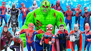 What If 10 SPIDER-MAN in 1 HOUSE ??? || ALL Superhero Kill ZOMBIE  In SQUID GAME in Real Life