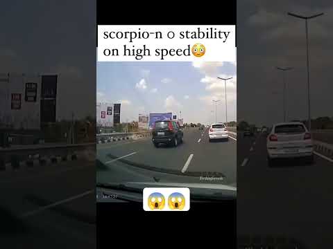scorpio n stability on high speed #automobile  #india #scorpio #viral #dwd