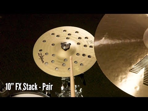 Zildjian Sound Lab: 10" FX Stack | Pair & HiHat (Played on Kit)