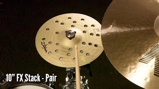 Video thumbnail for Zildjian Sound Lab: 10" FX Stack | Pair & HiHat (Played on Kit) by Avedis Zildjian Company