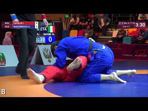 BRONZE Men-Gi - 77 kg: I. CATALIN (ROU) v. S. MAGOMEDOV (RUS)