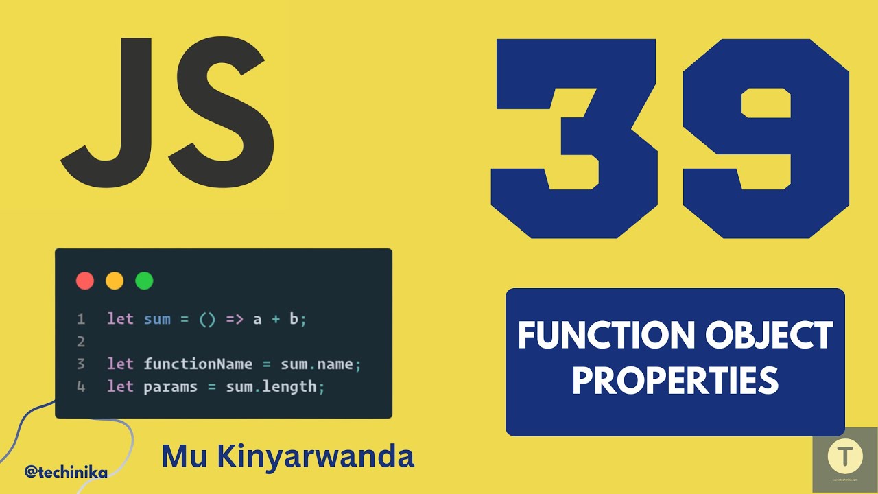 Thumbnail for Sobanukirwa Function Object na properties za yo