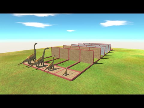 Different Size Herbivore Dinosaur Speed Race │ ANIMAL REVOLT BATTLE SIMULATOR