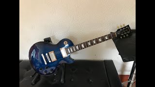 Video thumbnail for Gibson Les Paul Studio 2015 Manhatten Midnight Blue Special Run guitar review by Foxy's Guitar Show