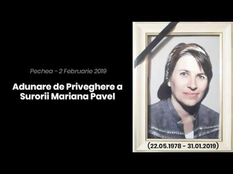 Adunare priveghere - sora Mariana Pavel (Pechea - 2 Februarie 2019)