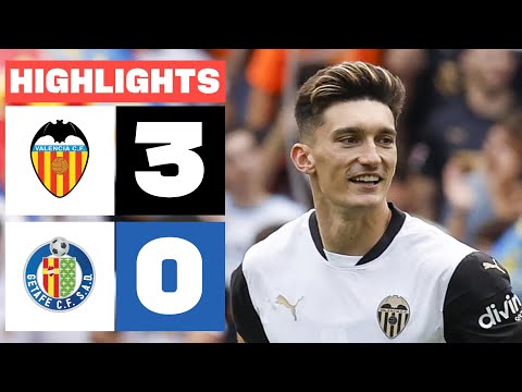 VALENCIA CF 3 - 0 GETAFE CF I HIGHLIGHTS LALIGA EA SPORTS