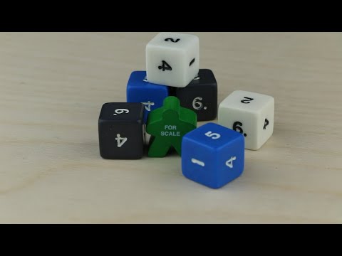 D6, 15mm, Numeral, Blue video