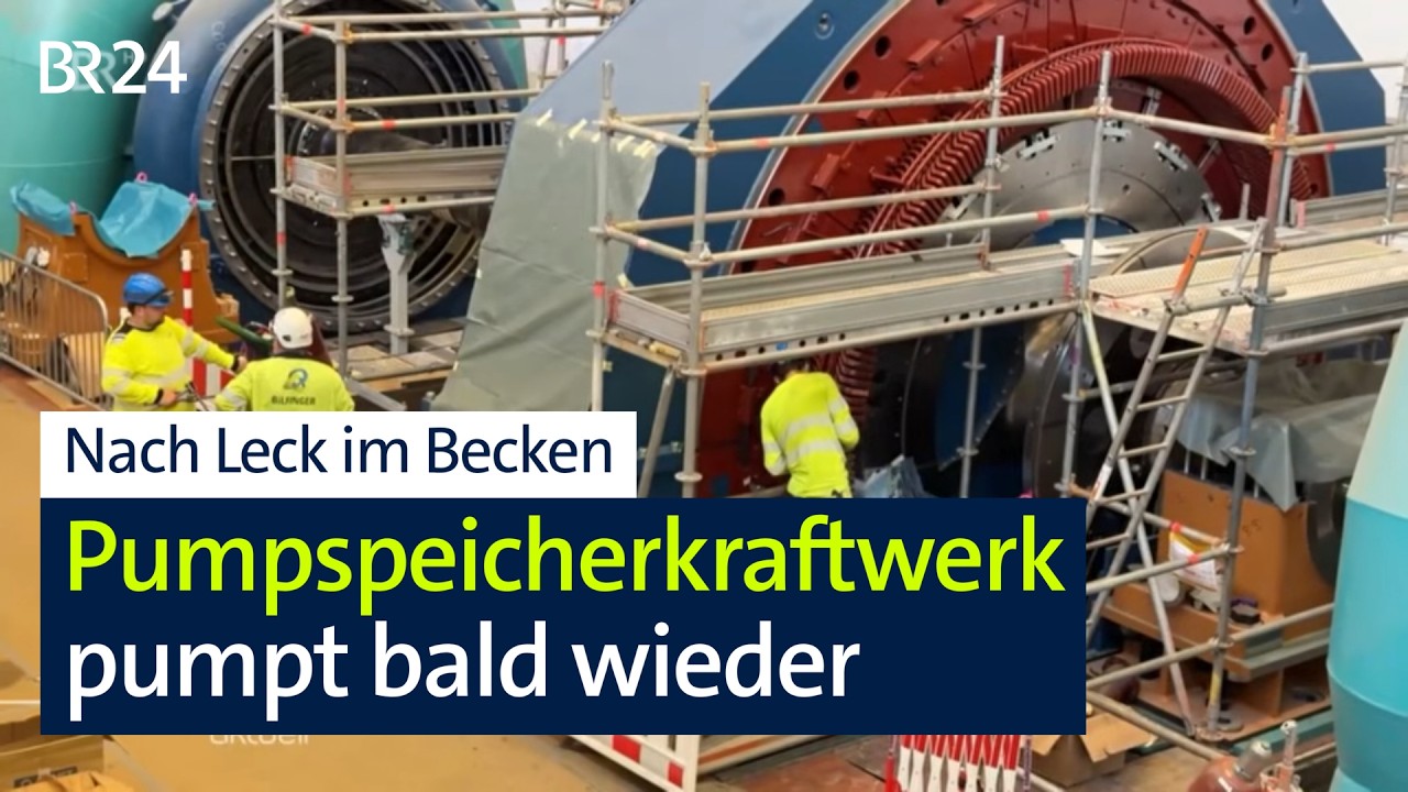 Stromversorgung für Stadt wie Regensburg: Pumpspeicherkraftwerk pumpt bald wieder | BR24