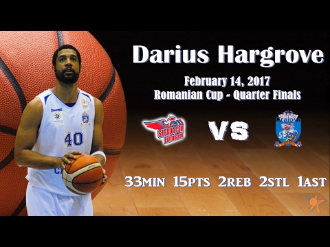 2017.02.14 Darius Hargrove at Steaua CSM - Cup Quarter Finals