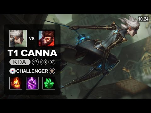 T1 Canna Camille Top vs Wukong - KR Challenger Patch 10.24