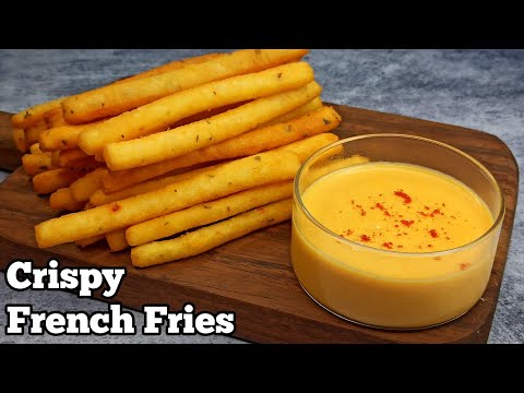 French Fries Recipe | Crispy Restaurant Style French Fries with Cheese Sauce at home