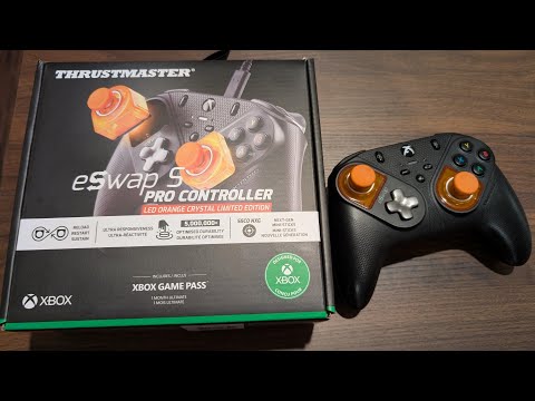 Thrustmaster eSwap S Crystal Orange Pro Wired Controller Unboxing and Impressions