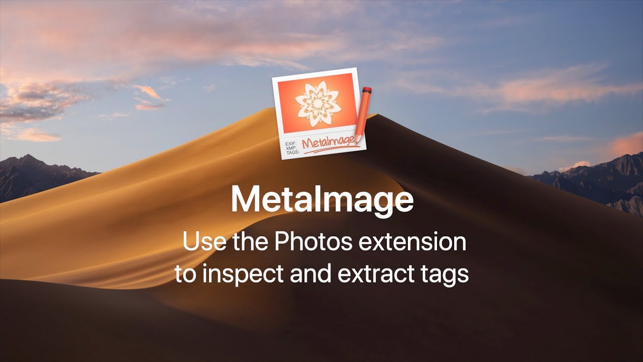 [MetaImage] How to use the Photos extensions to inspect image metadata?