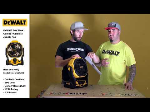 DeWALT Corded & 20V MAX Cordless Jobsite Fan DCE511B