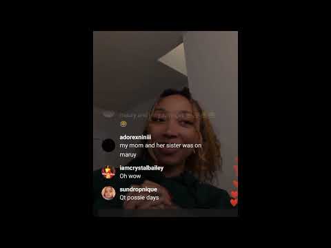 Zonnique has a mommy moment on Instagram live