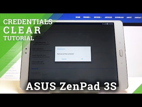 How to Clear Credentials in ASUS ZenPad 3s – Delete DRM