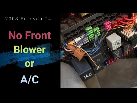 $$$ Common Issue 2003 Volkswagen Eurovan T4: No Front Blower, A/C, & Flashing Climate Controls