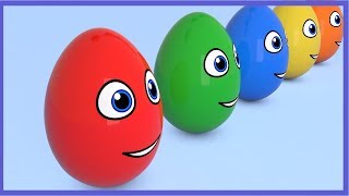 Learn Colors With Colorful Egg Surprises Fun Toys And Candy