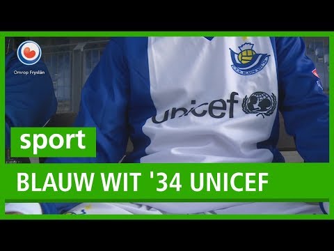 VOETBAL: Team Blauw Wit '34 speelt met Unicef shirts