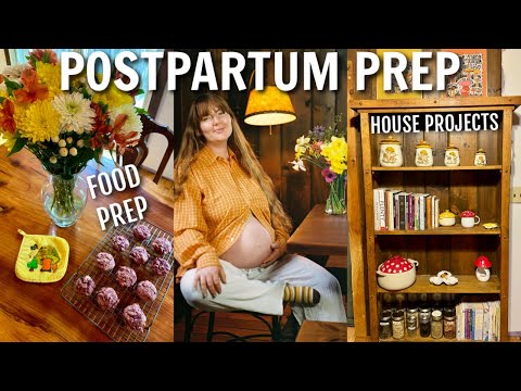VLOG | postpartum food prep, basement reno & days in my life until my water broke!