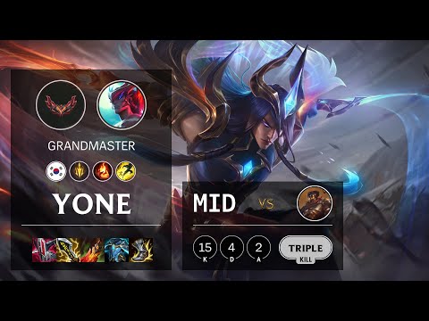 Yone Mid vs Viktor - KR Grandmaster Patch 12.4