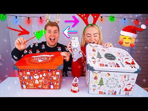 МИСТЕРИ Бокс Новогодние ПОДАРКИ ЗАМЕНА ЧЕЛЛЕНДЖ 🎁 ОБМАНИ Mystery Box Switch-Up Challenge