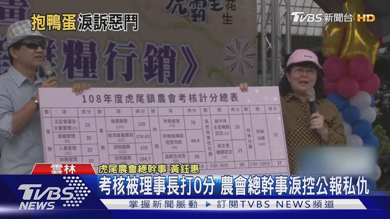 考核被理事長打0分 農會總幹事淚控公報私仇