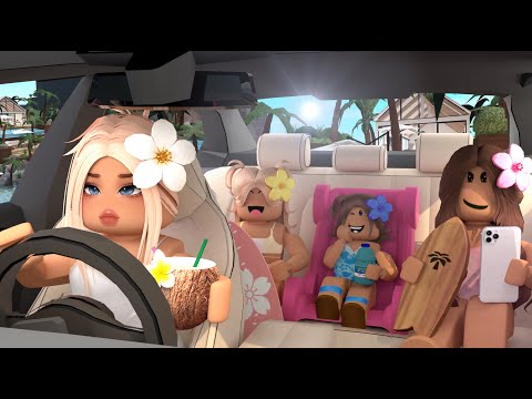Girls Vacation To A SUMMER RESORT! *RICH VILLA! STAYING IN A MANSION* VOICE Roblox Bloxburg Roleplay