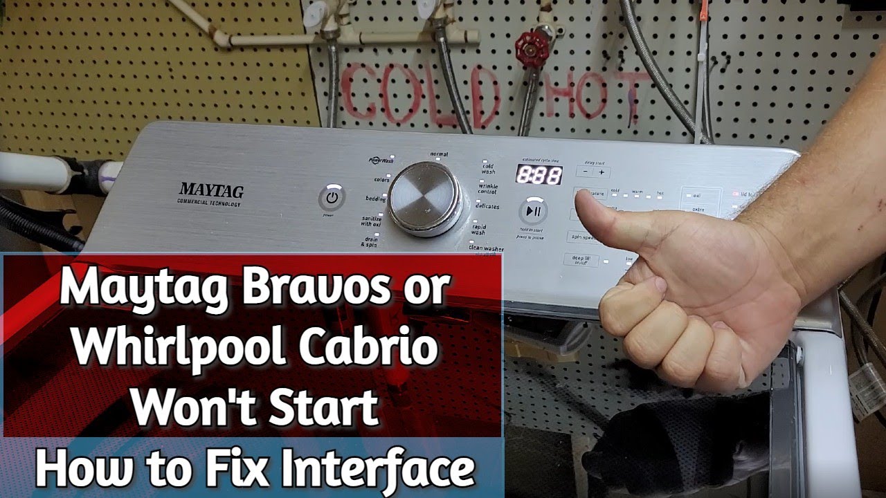 Whirlpool Cabrio / Maytag Bravos Interface Repair Kit - Click to play