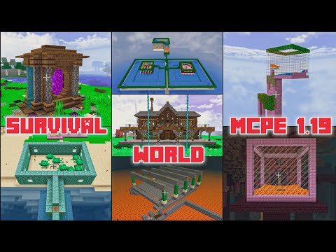 Best Survival World Minecraft Pe Download 1.19 | Mcpe All Farm World Download 1.19