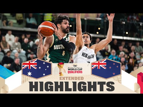 Australia 🇦🇺 v New Zealand 🇳🇿 | Extended Highlights | FIBA Basketball World Cup 2027 Asian Qualif.