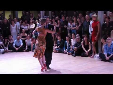  Fabian Peralta  and  Josefina Bermudez Avila  are  dancing  to  a  tango  at  Łódź Tango Salon Festival  in  2014