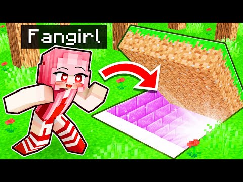 I Found CRAZY FAN GIRL’S SECRET Minecraft Base!
