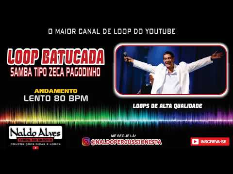 LOOP BATUCADA PARTIDO ALTO (LENTO 80 BPM) TIPO ZECA PAGODINHO