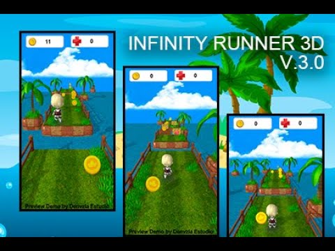 Unity 2019 - 3D Infinite Runner Complete Project - Complete Game