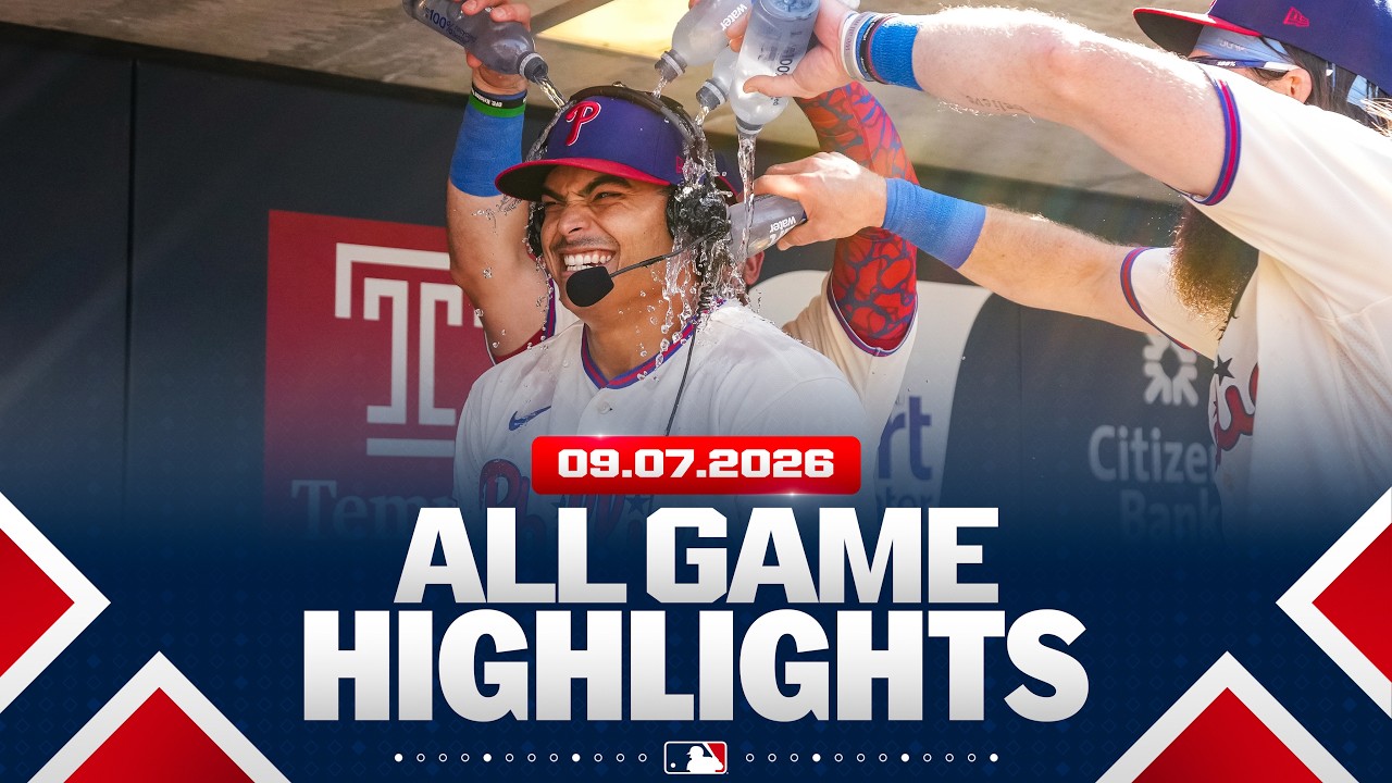 Highlights from ALL GAMES on 9/7 (Schwarber hits 43rd HR, Luzardo fans 12 in shutout and MORE!)