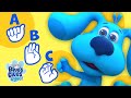 ABC Song In Sign Language Learn ASL W Blue Nursery Rhymes Kids Songs Blue S Clues You