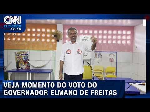 Elmano de Freitas, governador do Ceará, vota neste domingo | CNN ELEIÇÕES