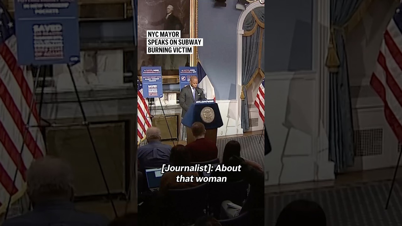 NYC mayor speaks on subway burning victim